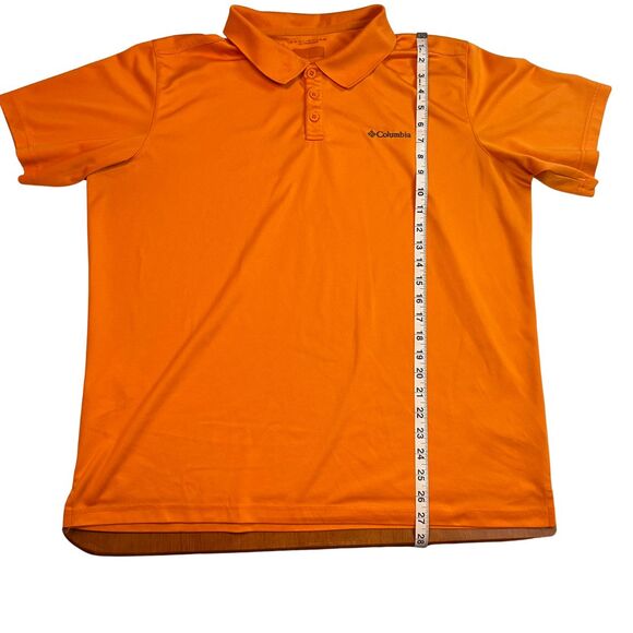 Columbia Polo Mens XL Orange Omni Shade Sun Protection Outdoor Golf Travel Shirt - Picture 3 of 12